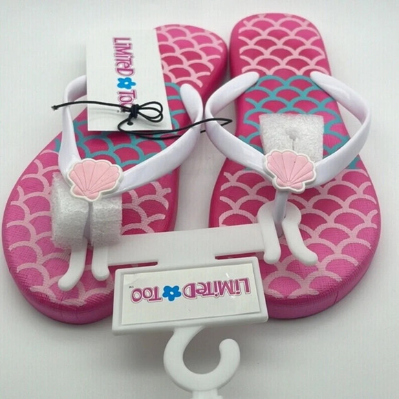 LIMITED TOO Flip Flop Sandal, Kid’s, PINK, Size 13/1, NWT - Picture 7 of 11